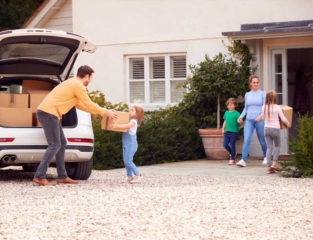 Happy Family with good insurance