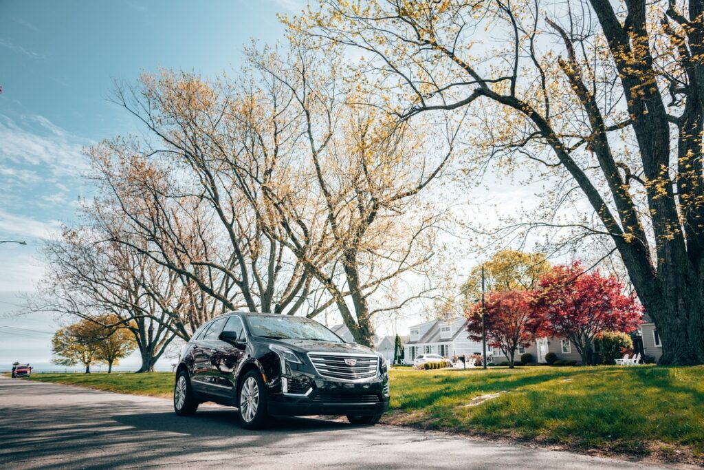 New Cadillac XT5 parked on a urban road Lordship - Connecticut